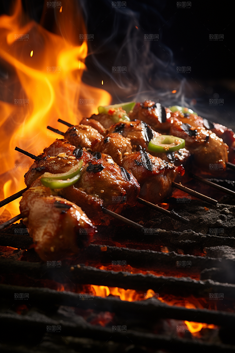 BBQ烧烤肉类高清摄影图