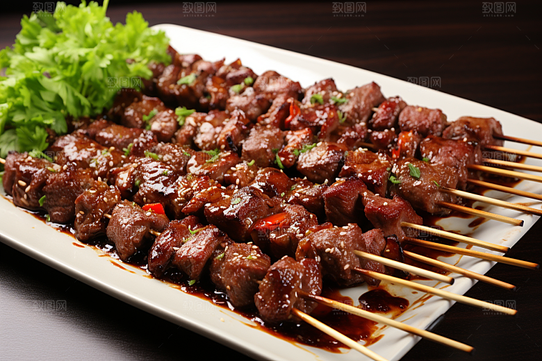 BBQ烧烤美味聚餐摄影图