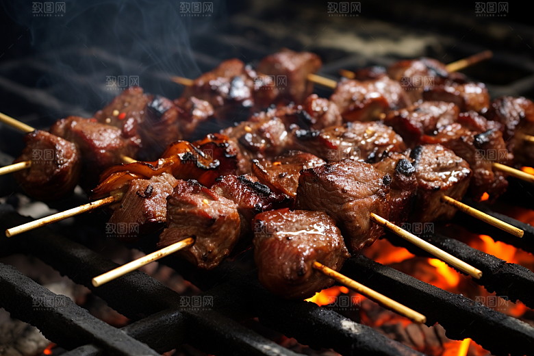 BBQ烧烤广告聚餐摄影图