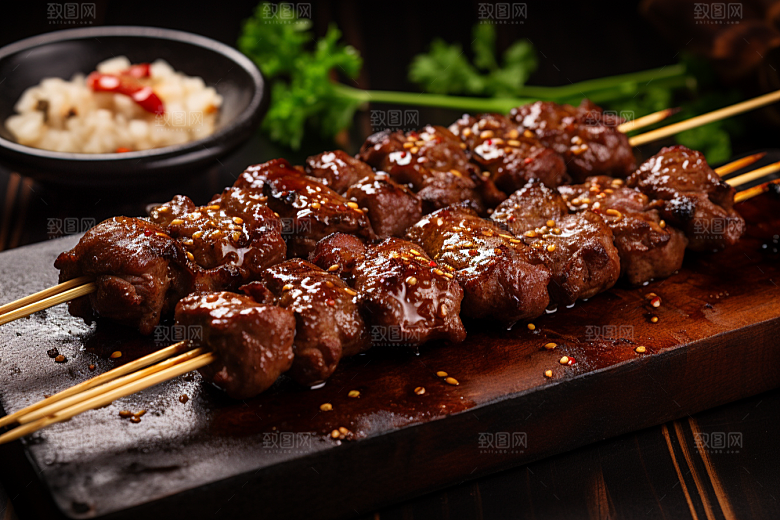 BBQ烧烤肉食广告摄影图
