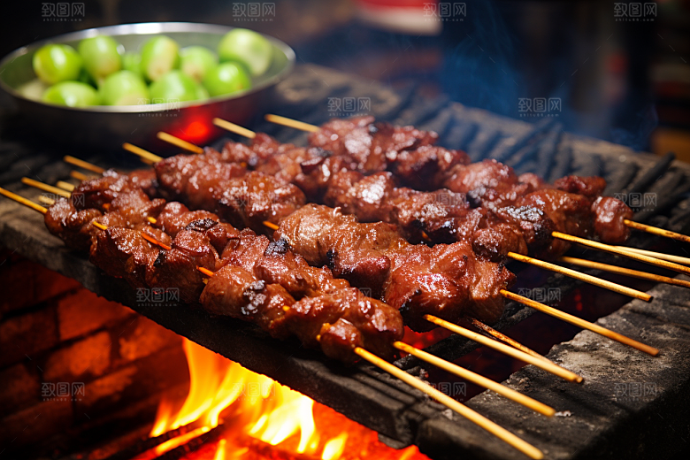 BBQ烧烤肉类聚会摄影图