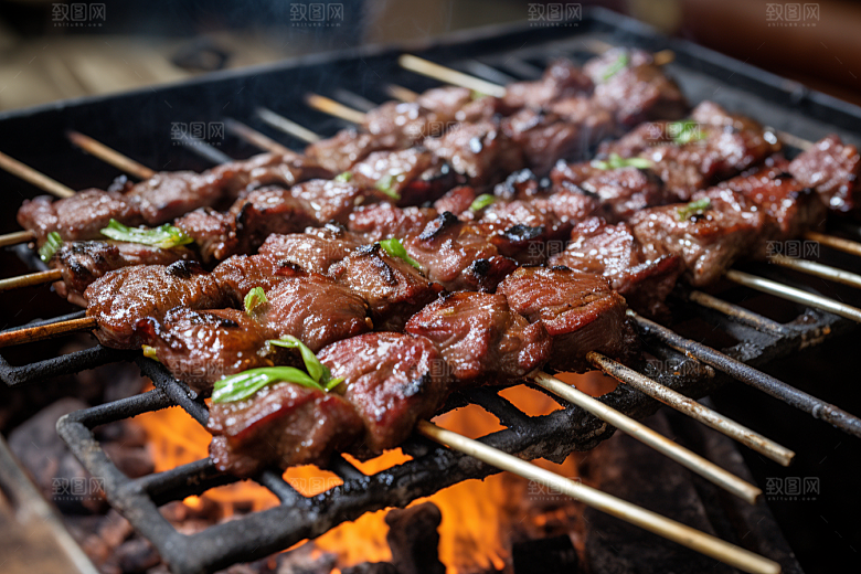 BBQ烧烤美味聚会摄影图