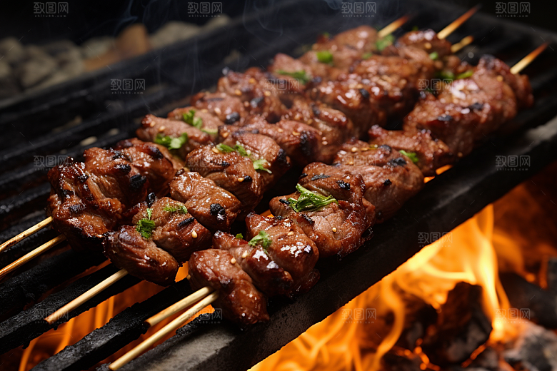BBQ烧烤美味广告摄影图