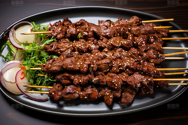 BBQ烧烤聚会美味摄影图