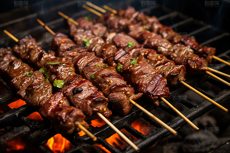 BBQ烧烤聚餐聚会摄影图