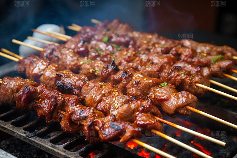 BBQ烧烤高清火热摄影图