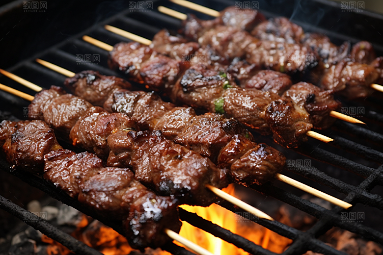 BBQ烧烤广告美食摄影图