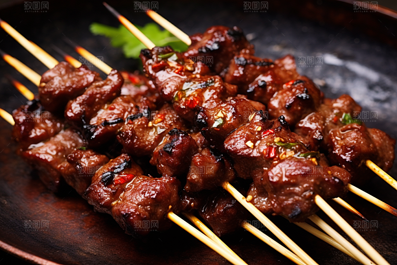 BBQ烧烤肉类火热摄影图