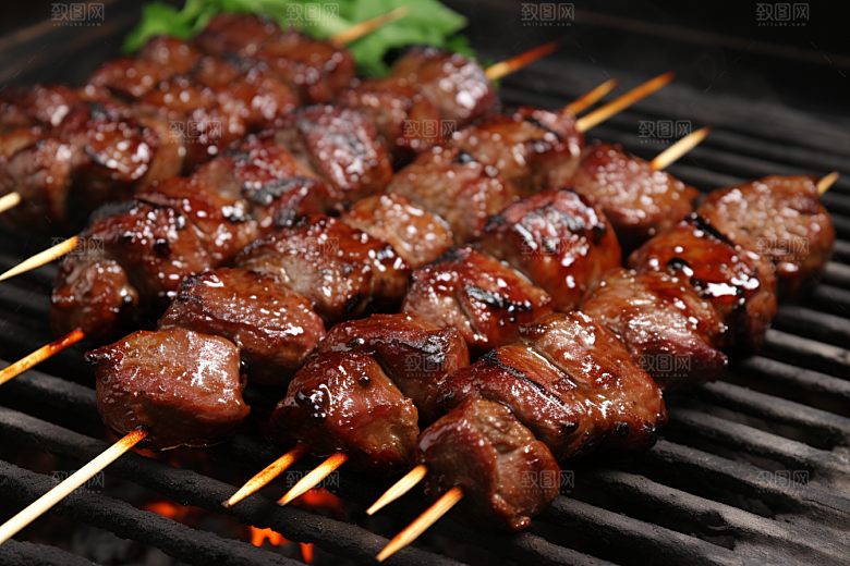 BBQ烧烤聚餐美味摄影图