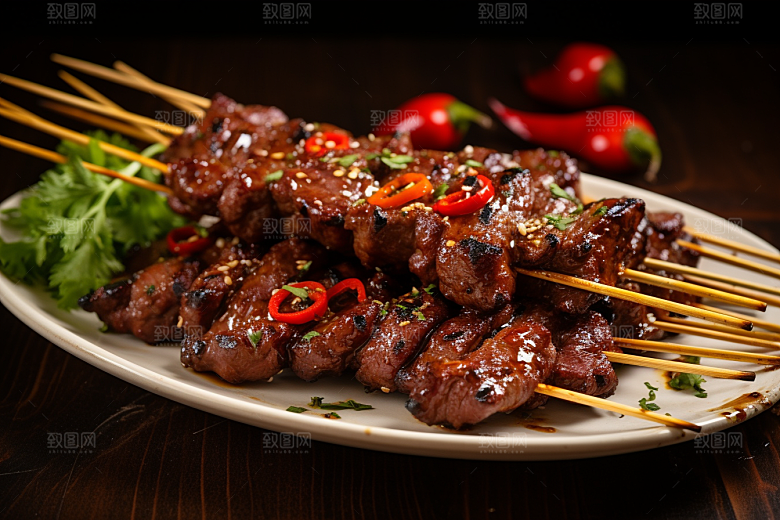 BBQ烧烤美味广告摄影图