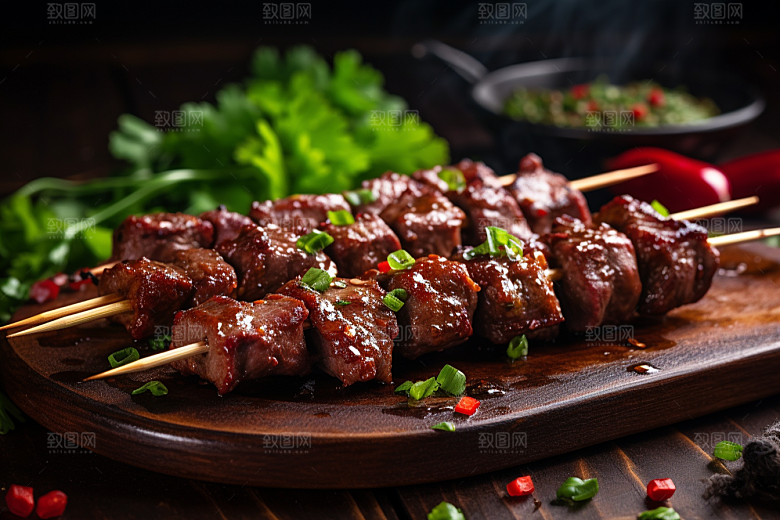 BBQ烧烤美食广告摄影图