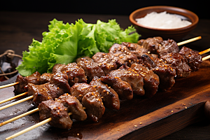 BBQ烧烤美食广告摄影图
