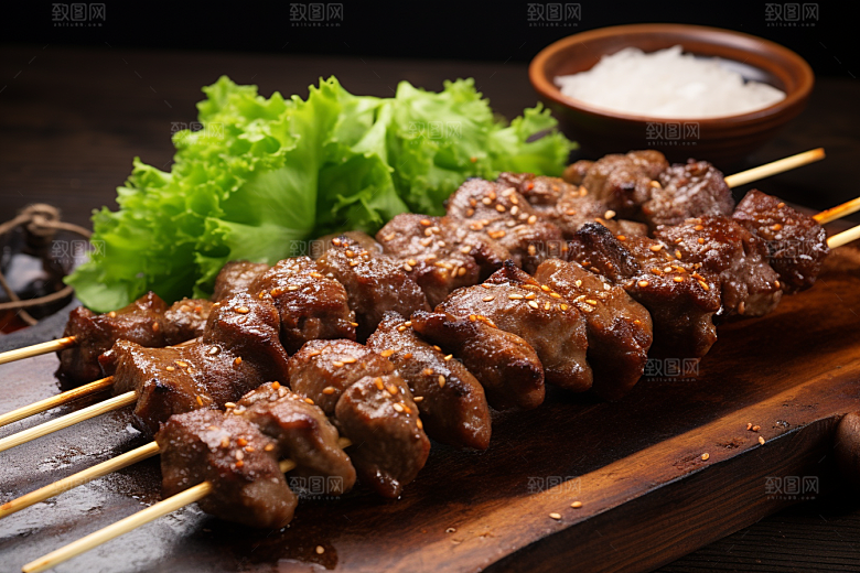 BBQ烧烤美食广告摄影图