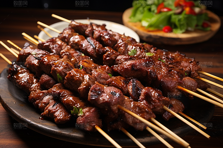 BBQ烧烤美味火热摄影图
