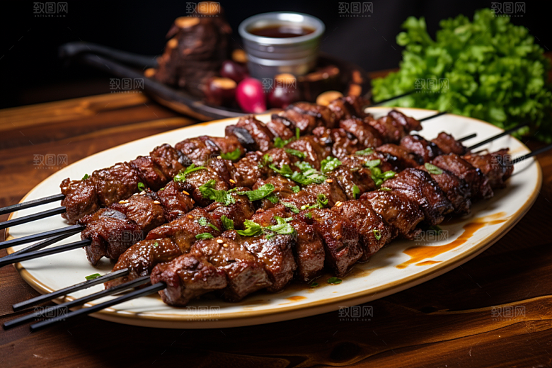 BBQ烧烤聚会美味摄影图