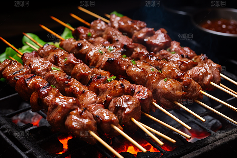 BBQ烧烤火热高清摄影图