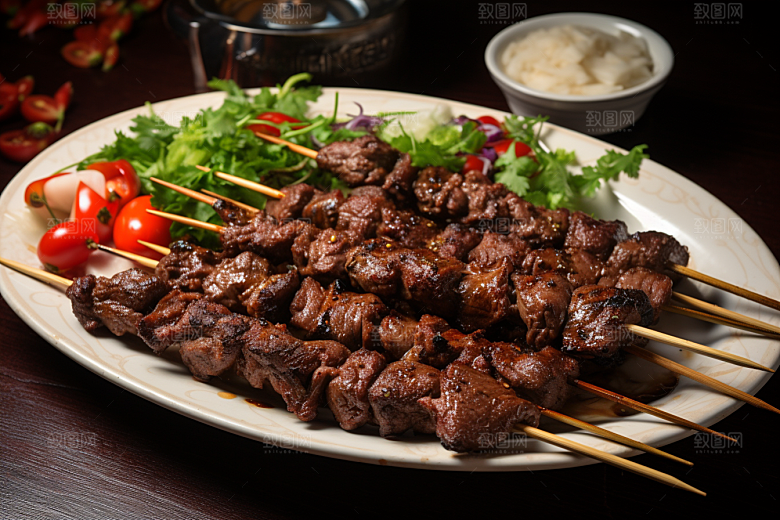 BBQ烧烤聚餐聚会摄影图