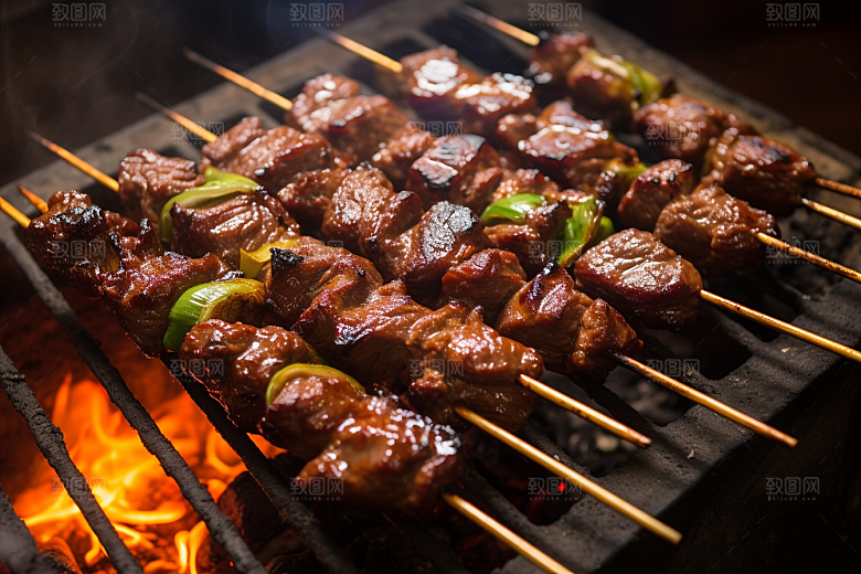 BBQ烧烤广告火热摄影图