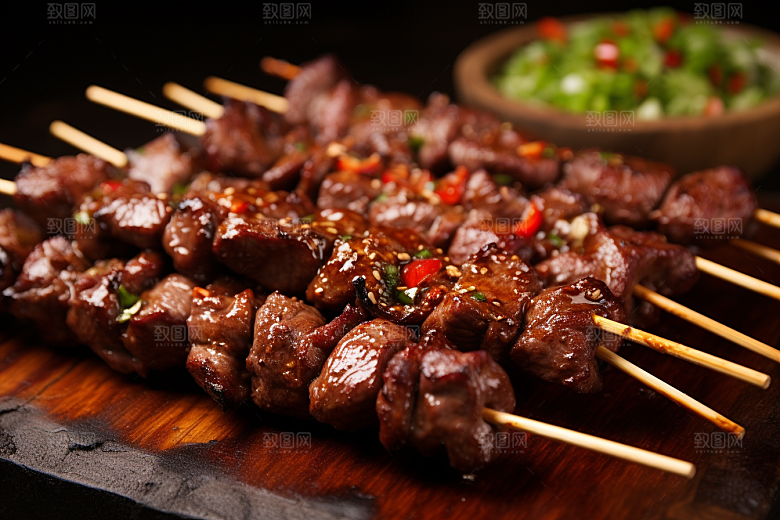 BBQ烧烤美食肉食摄影图