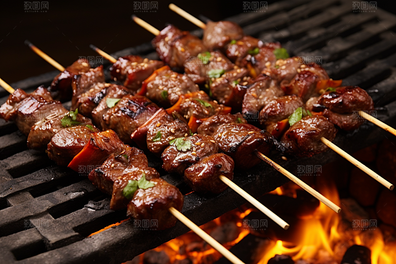 BBQ烧烤肉类广告摄影图