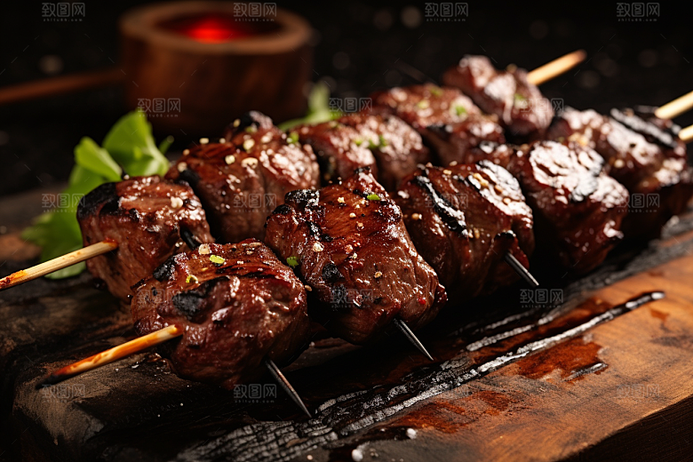 BBQ烧烤美味聚餐摄影图