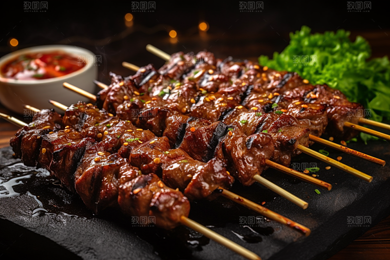 BBQ烧烤美食广告摄影图