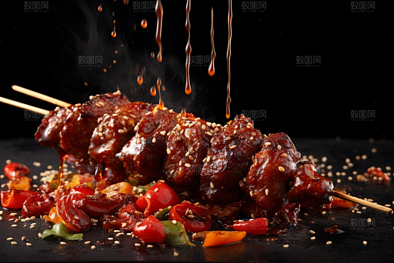 BBQ烧烤火热高清摄影图