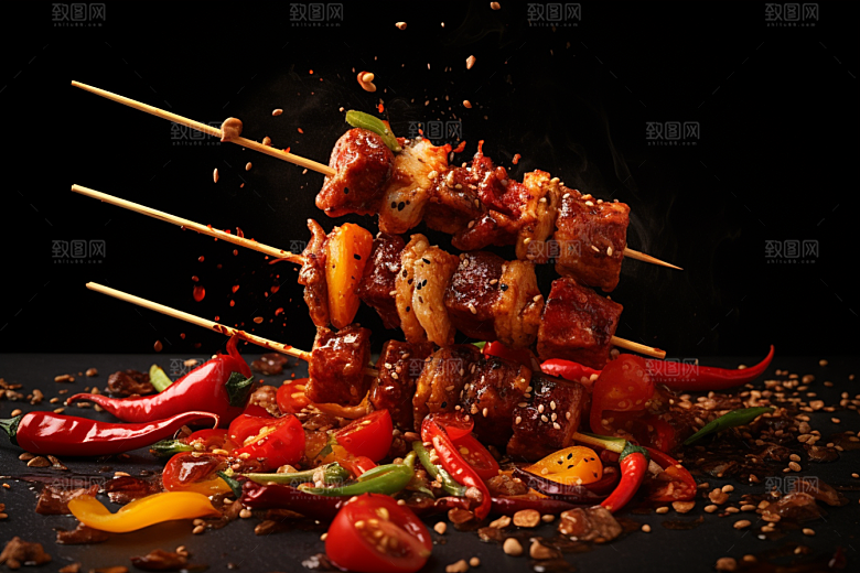 BBQ烧烤火辣聚会摄影图