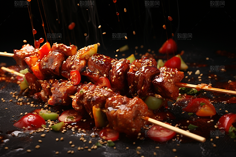 BBQ烧烤火辣火热摄影图