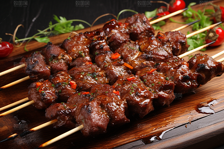 BBQ烧烤火辣火热摄影图
