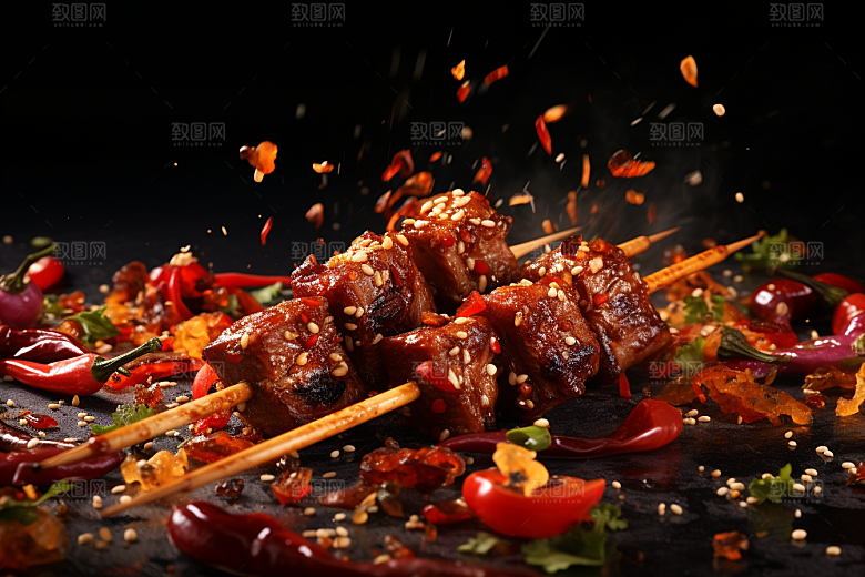 BBQ烧烤高清美味摄影图