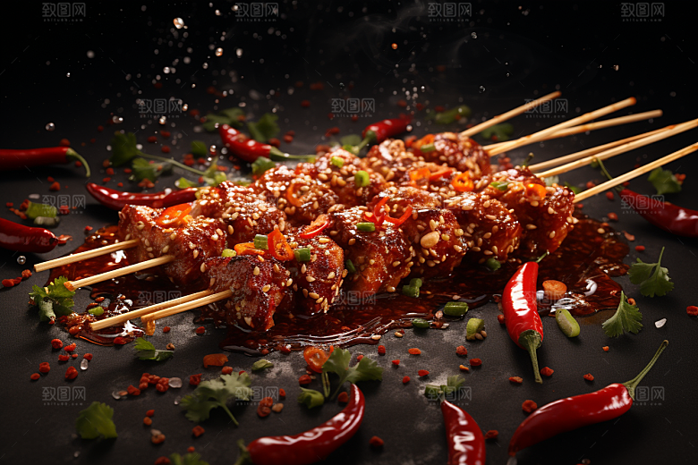 BBQ烧烤肉类高清摄影图