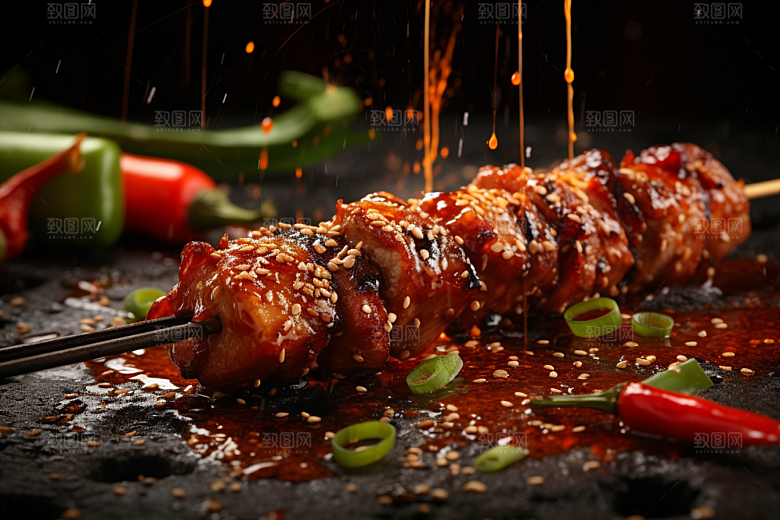 BBQ烧烤美食广告摄影图
