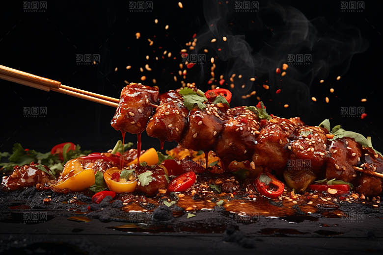 BBQ烧烤火辣高清摄影图