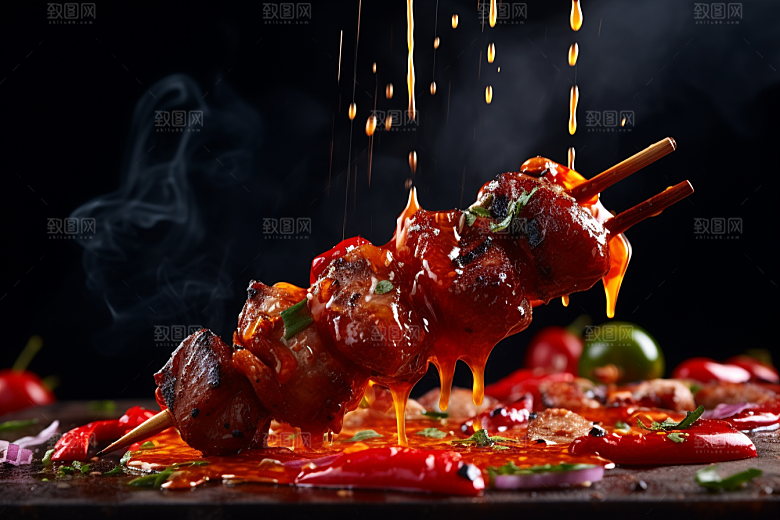 BBQ烧烤高清火热摄影图