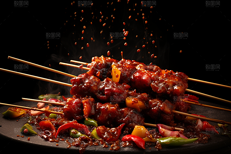 BBQ烧烤高清火辣摄影图