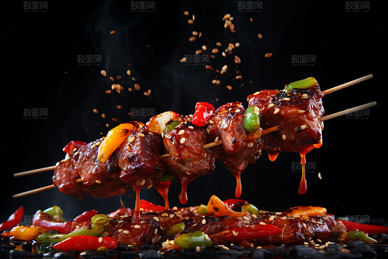 BBQ烧烤美味肉食摄影图