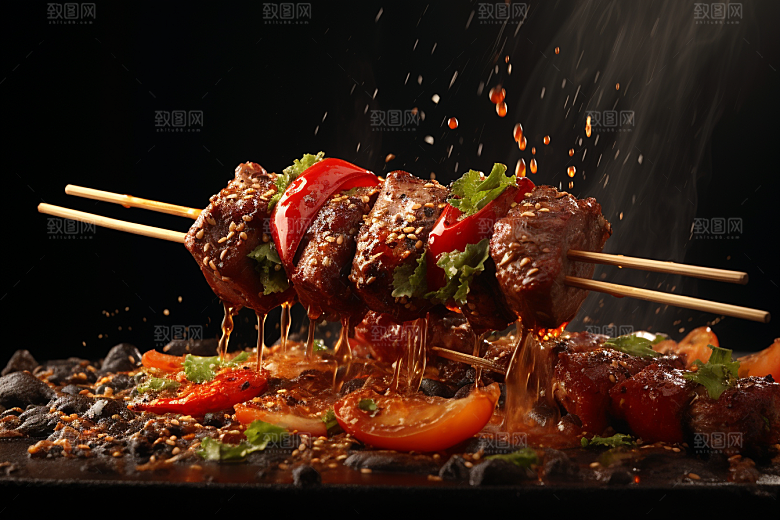 BBQ烧烤高清火热摄影图