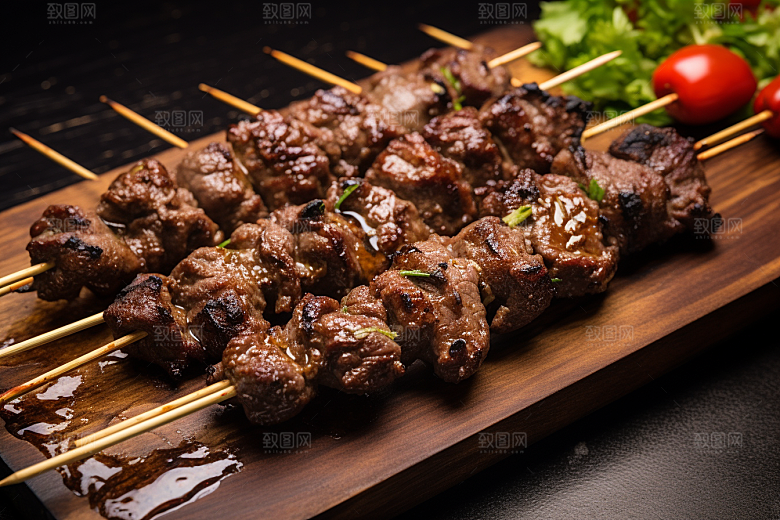 BBQ烧烤肉食美味摄影图
