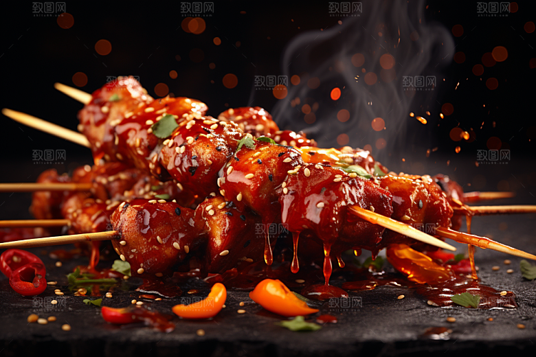 BBQ烧烤肉食高清摄影图