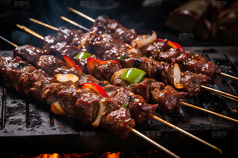 BBQ烧烤广告肉食摄影图