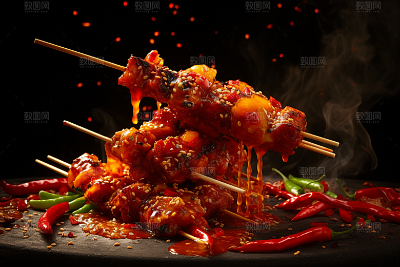 BBQ烧烤广告美味摄影图