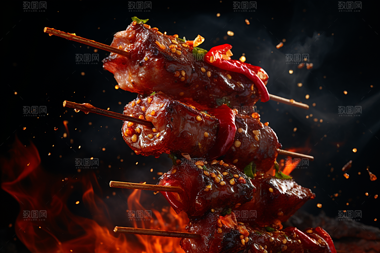 BBQ烧烤肉食高清摄影图