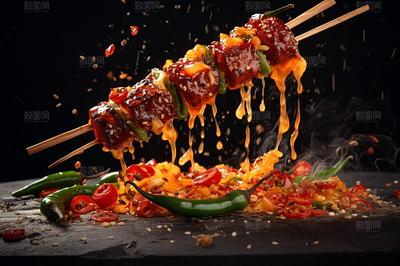 BBQ烧烤广告肉类摄影图