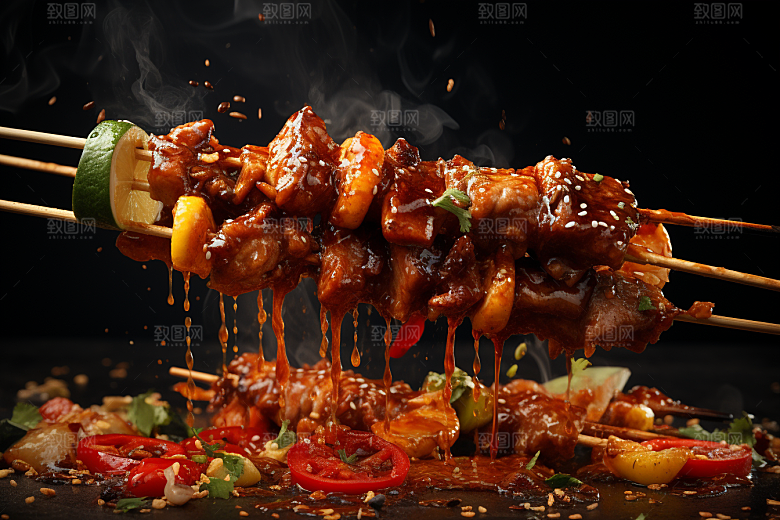 BBQ烧烤高清火辣摄影图