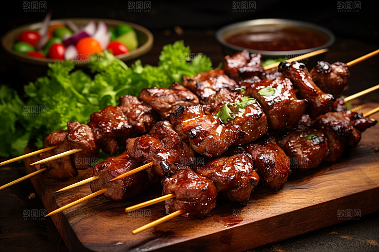 BBQ烧烤火热广告摄影图
