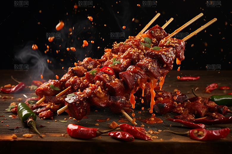 BBQ烧烤广告美味摄影图