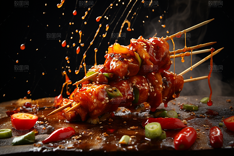 BBQ烧烤聚会火辣摄影图