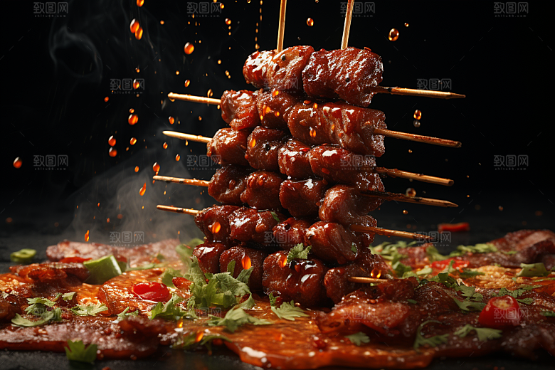 BBQ烧烤高清聚会摄影图