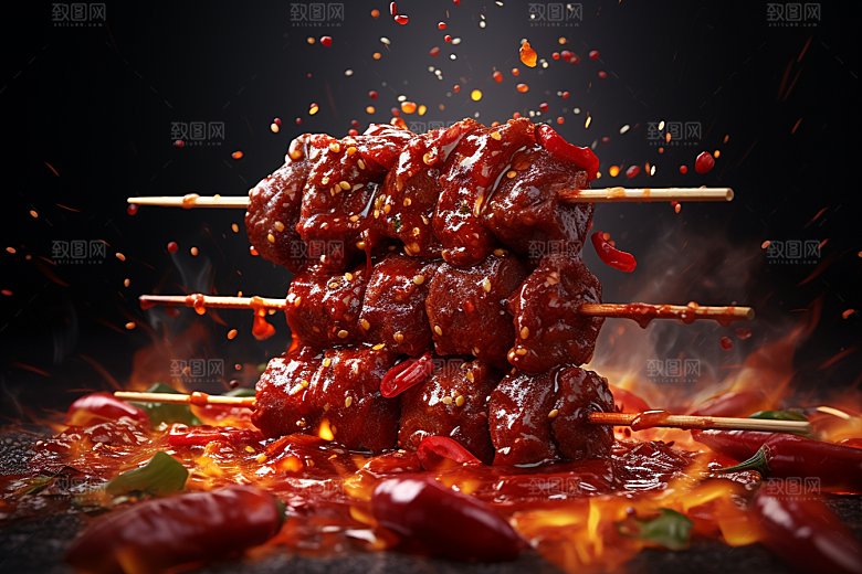 BBQ烧烤高清美食摄影图